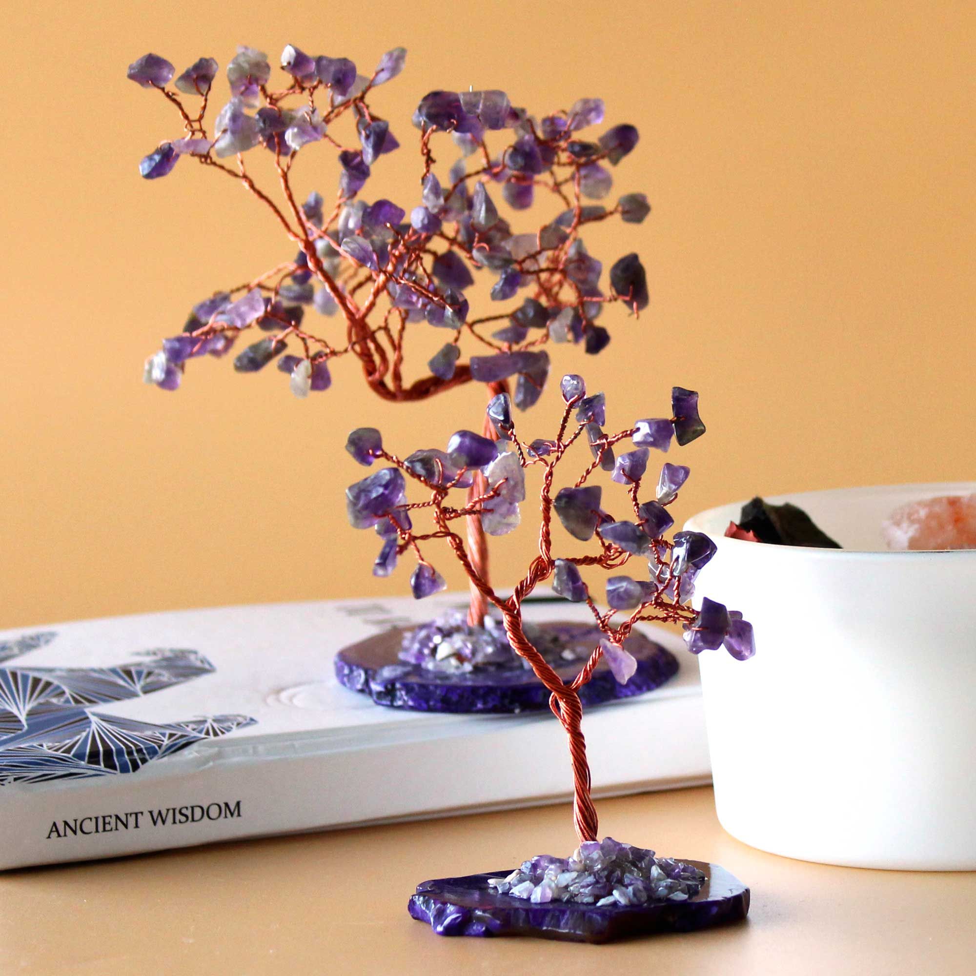 Beautiful natural crystals and gemstones glistening in soft light
