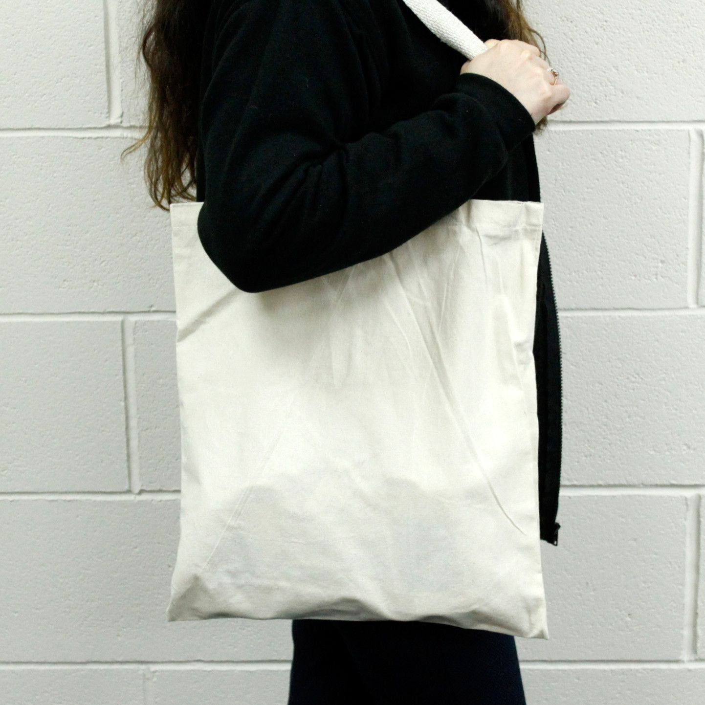 Large Natural 6oz Cotton Bag 38x42cm