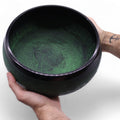 Extra Loud Mushroom Singing Bowl – Moss Green (23cm)