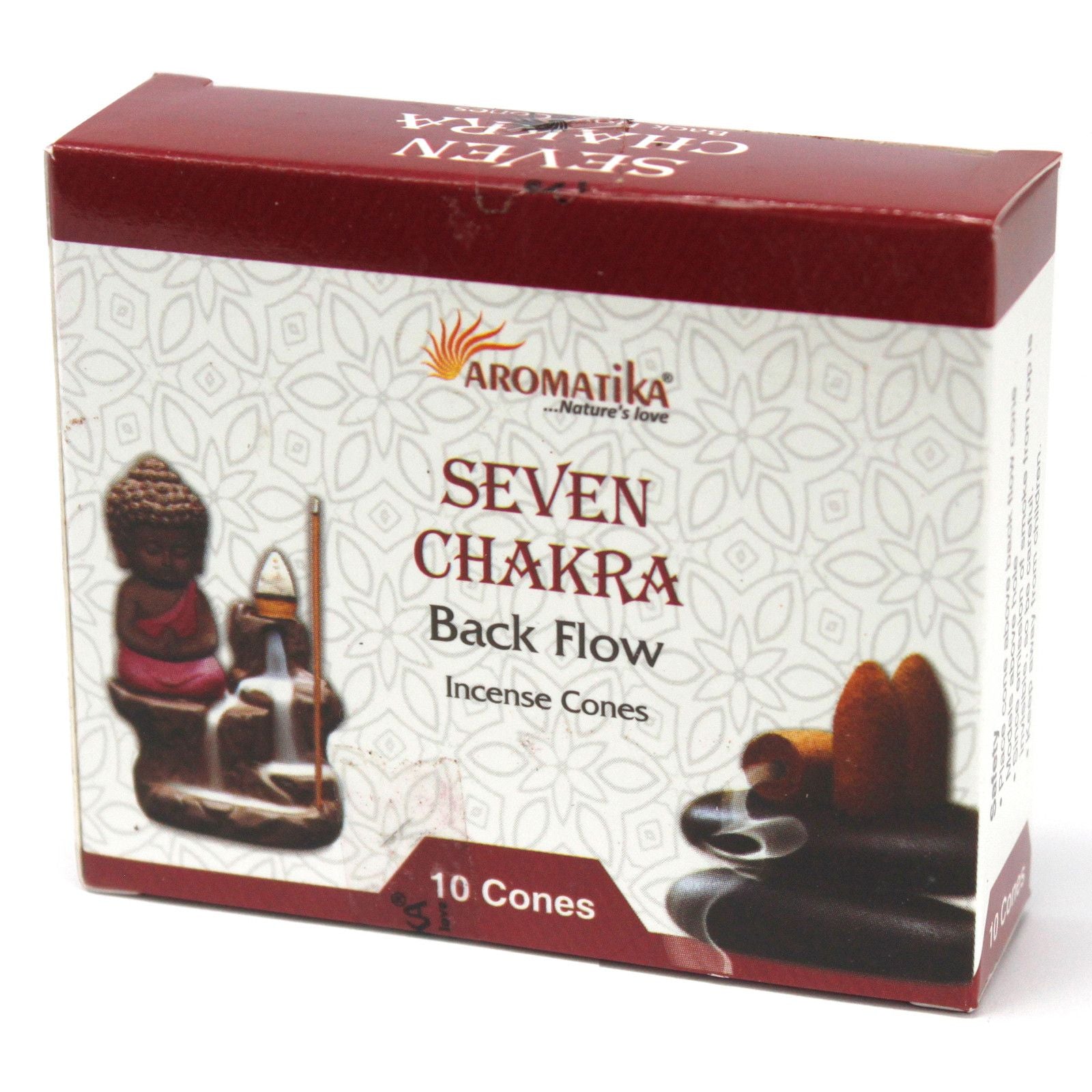 Aromatica Backflow Incense Cones – 7 Chakras (Pack of 10)