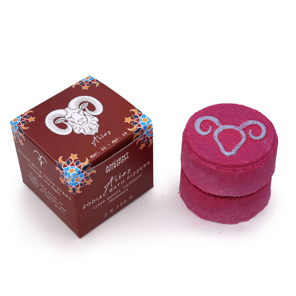 Set of Zodiac Bath Fizzers with Horoscope – Aries