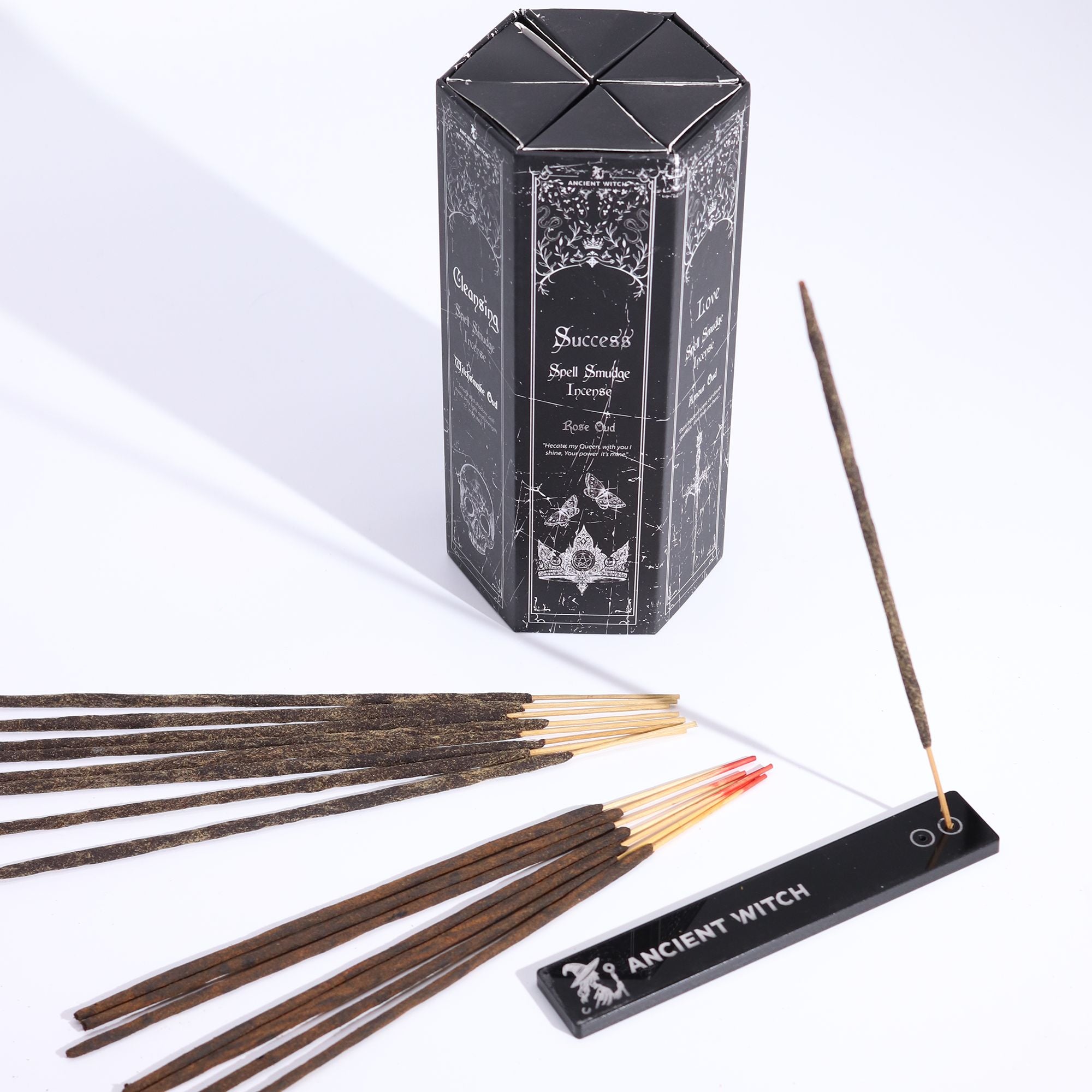 Pyramid Shape Display Incense - Set of 5 Ancient Witch Scents & Spells