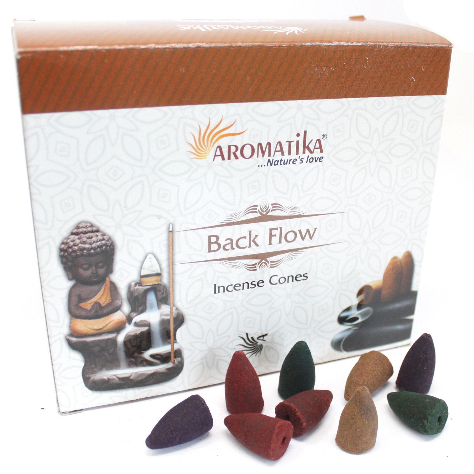 Aromatica Backflow Incense Cones – 7 Chakras (Pack of 10)
