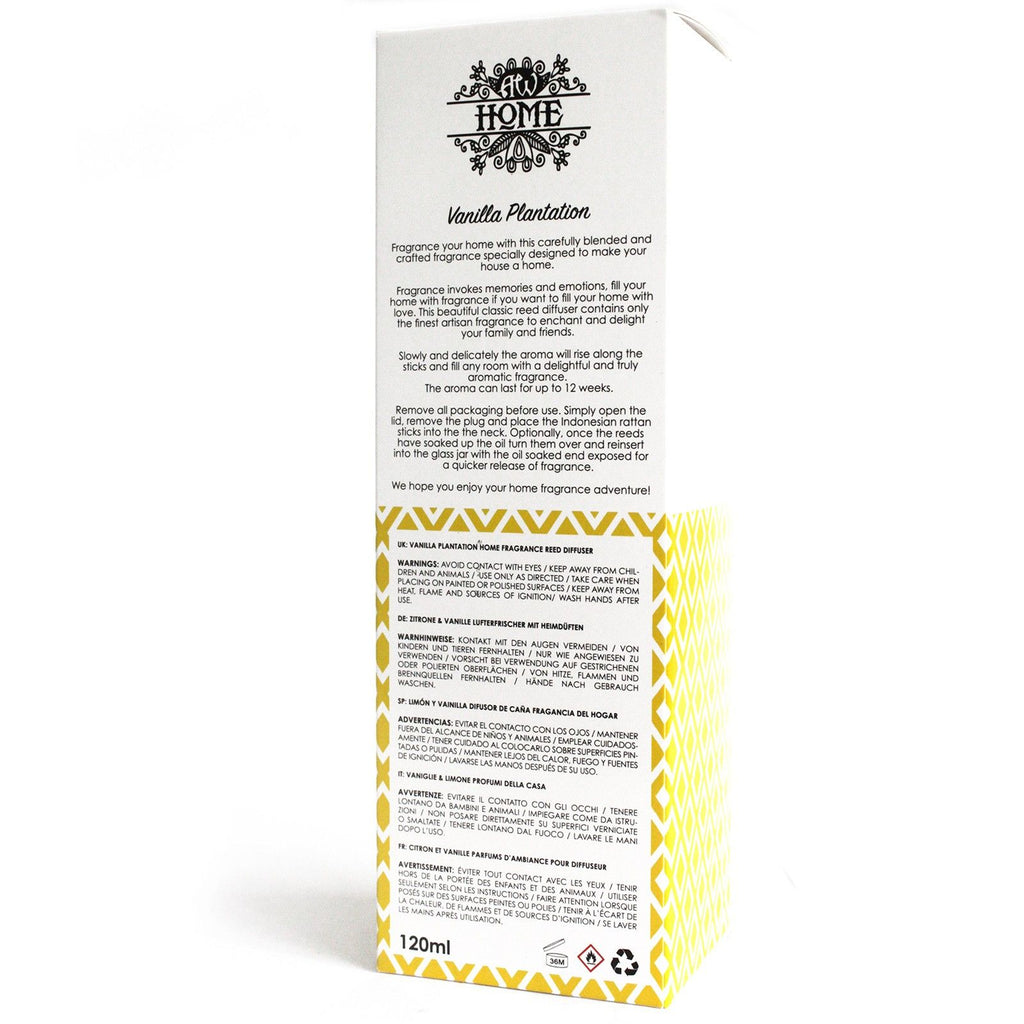120ml Reed Diffuser – Vanilla Plantation