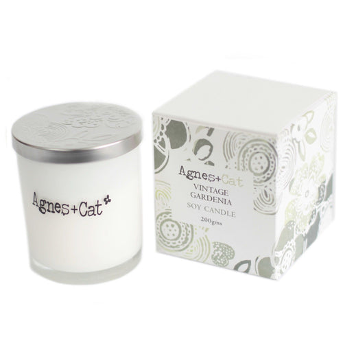 Agnes + Cat Votive Candle - Vintage Gardenia