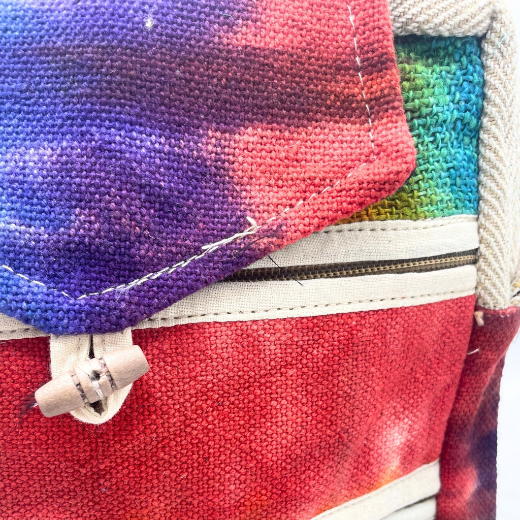 Tiedye Hemp Messenger Bag – 2 Zip