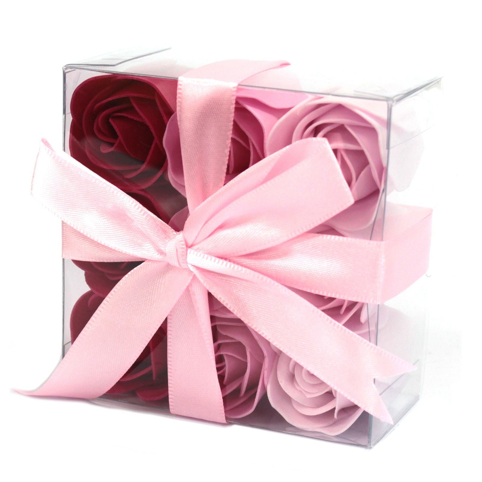 Set of 9 Soap Flowers – Pink Roses