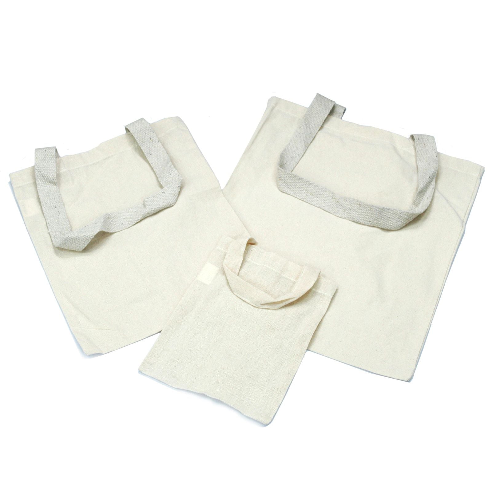 Large Natural 6oz Cotton Bag 38x42cm