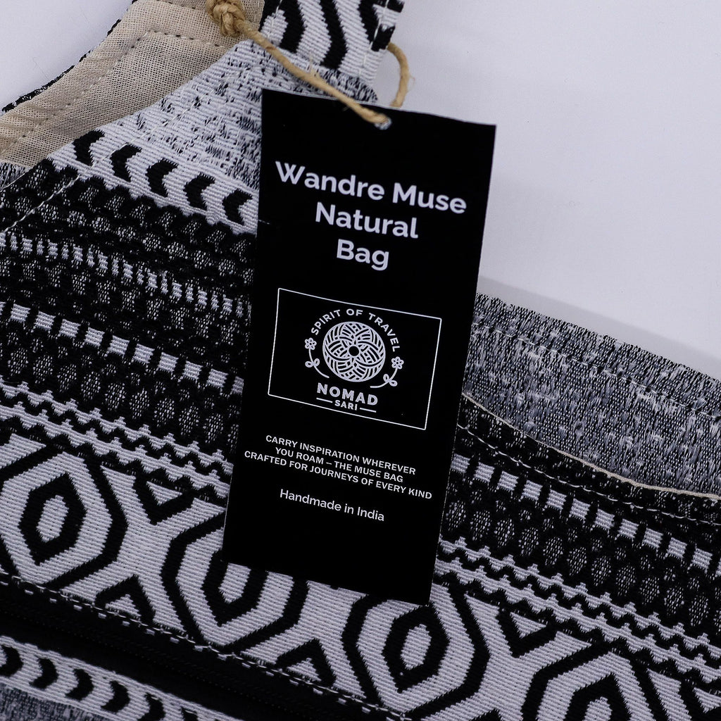 Nomad Sari Jacquard Natural Wander Muse Bags - Urban Caravan