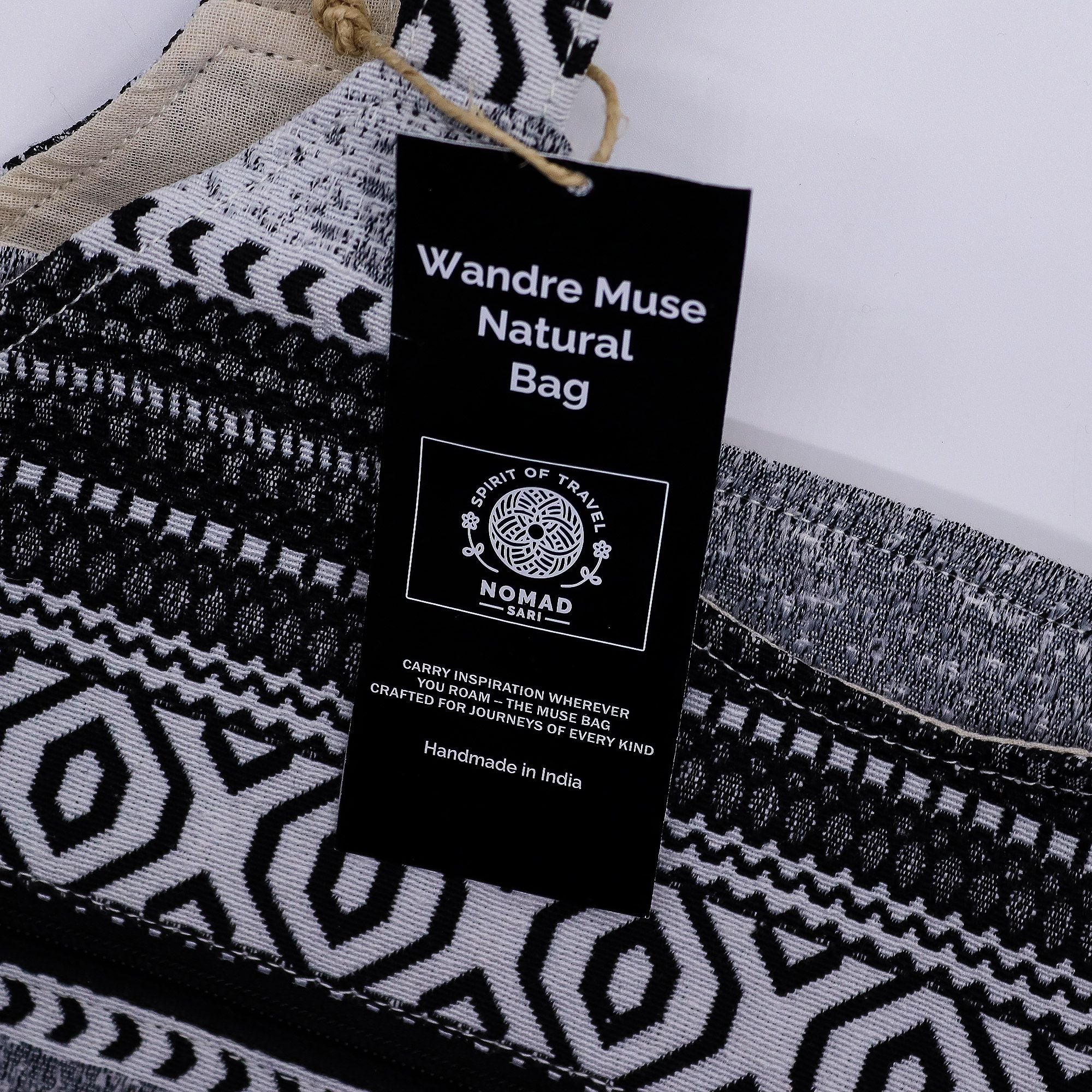 Nomad Sari Jacquard Natural Wander Muse Bags - Urban Caravan