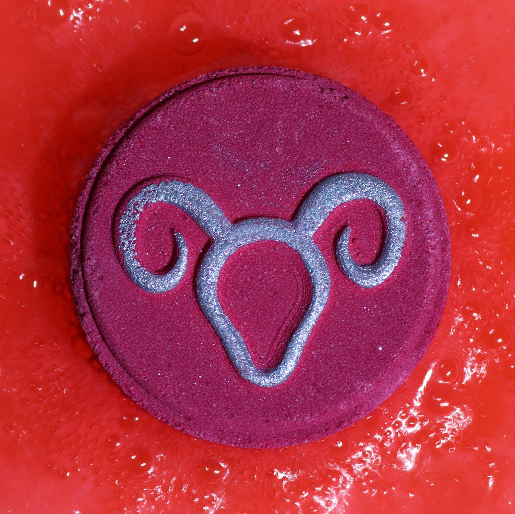 Set of Zodiac Bath Fizzers with Horoscope – Aries