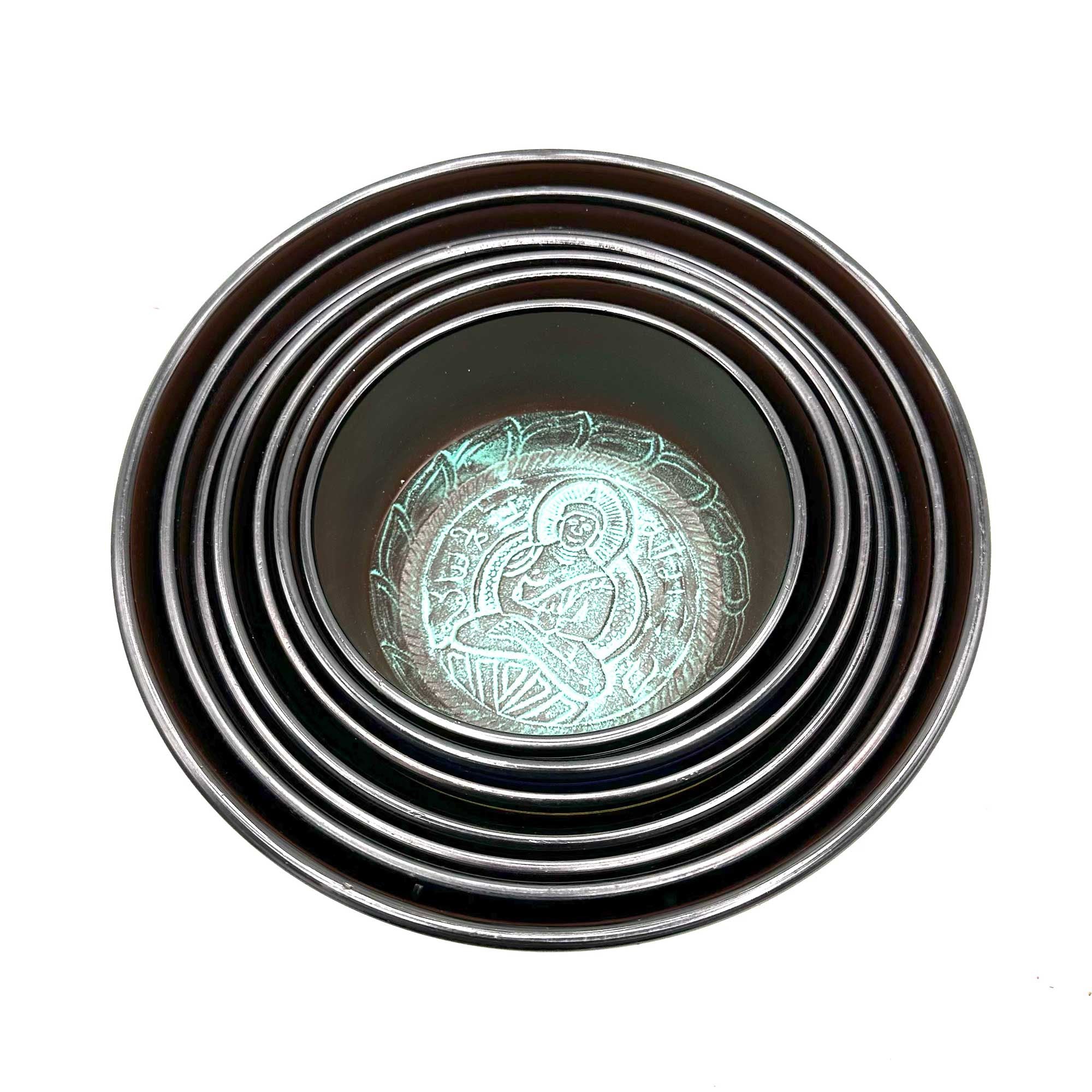 Small Chakra Set of Seven Singing Bowls (14–22cm)