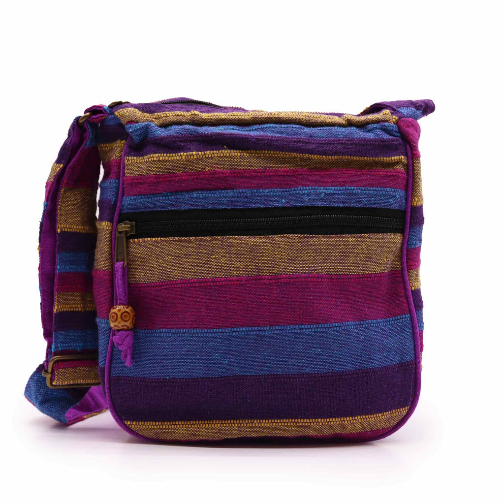 Large Nepal Sling Bag (Adjustable Strap) – Wild Flowers