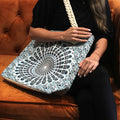Rope Handle Mandala Bag – Sky Blue