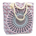 Rope Handle Mandala Bag – Electric Blue