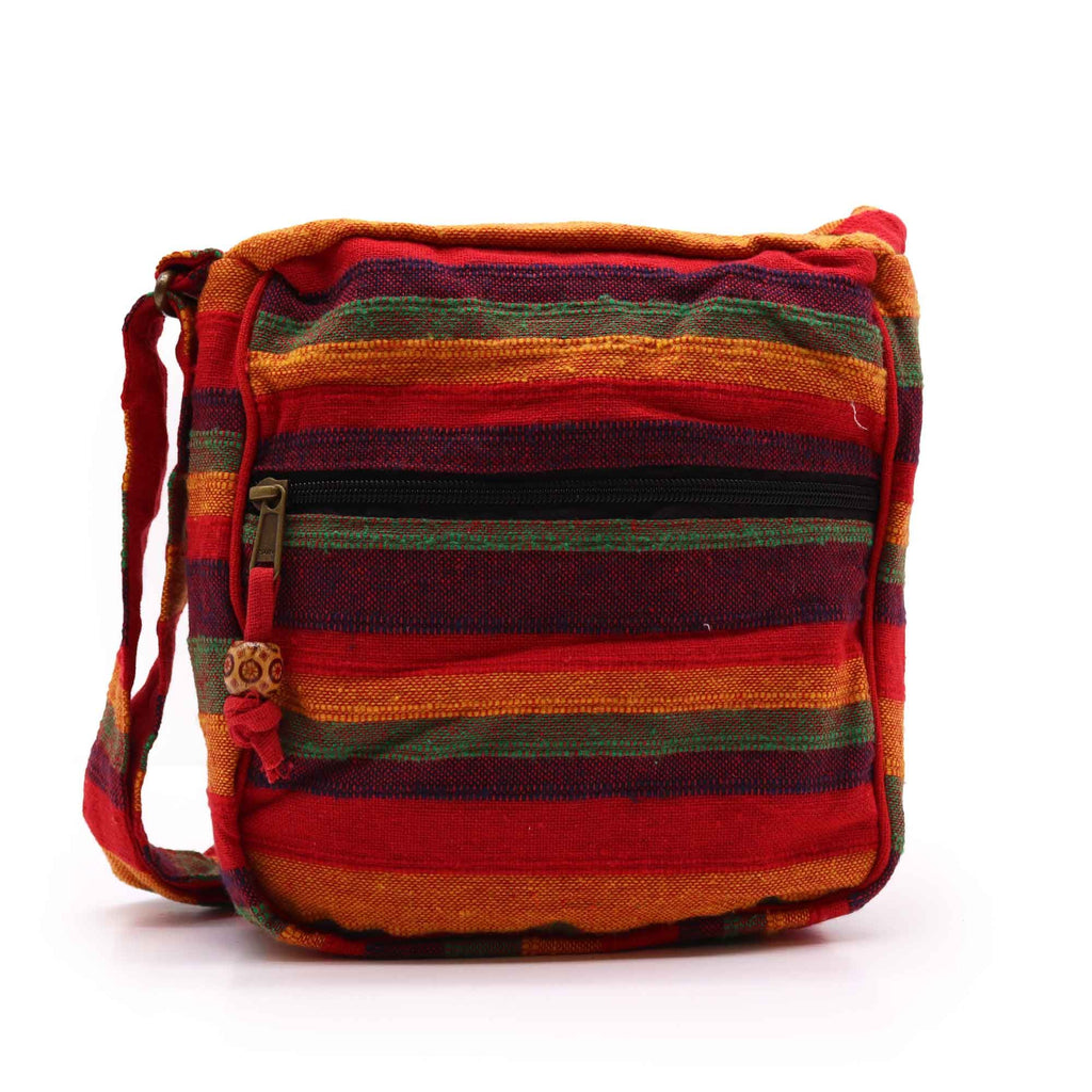 Large Nepal Sling Bag (Adjustable Strap) – Sunset Reds