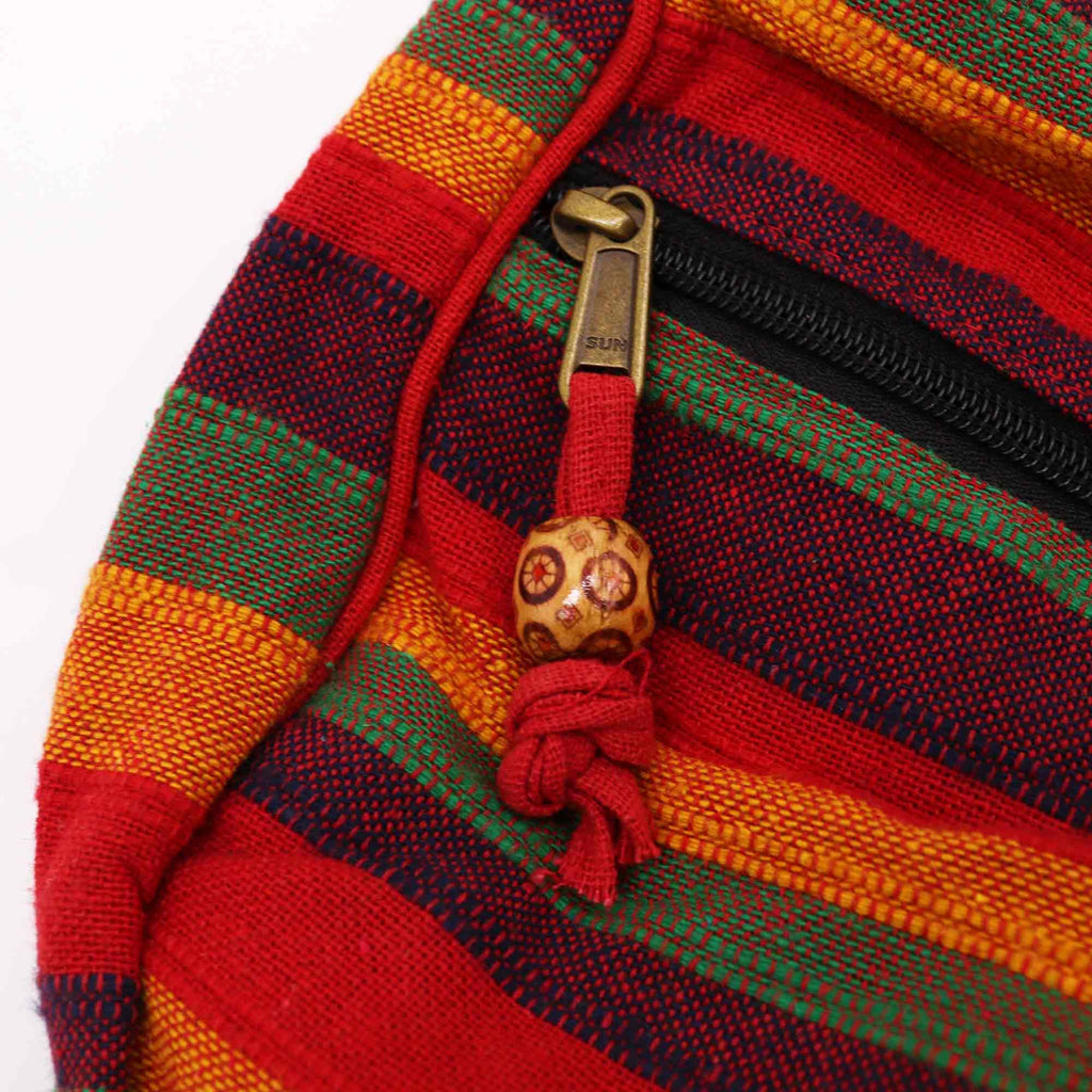 Large Nepal Sling Bag (Adjustable Strap) – Sunset Reds