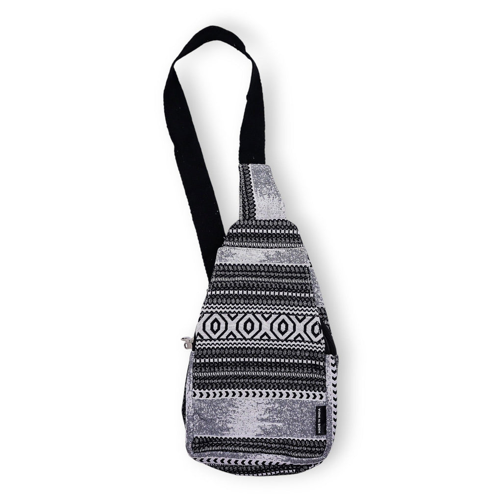 Nomad Sari Jacquard Natural Cross Bag - Urban Caravan